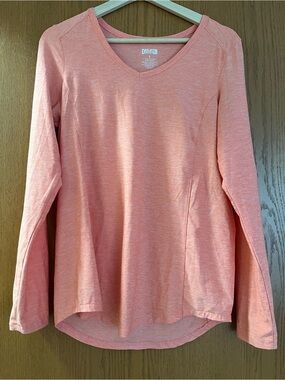 Duluth Trading Co Armachillo Long Sleeve V-Neck T-Shirt Size Small
